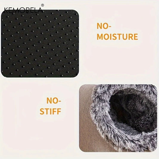 KEMORELA Cat Bed Comfortable Pet Sleeping Bed, Portable Cat Bed Warm And Thickened Pet Bed With Handle Portable Cat Bed - Play Paws Toys