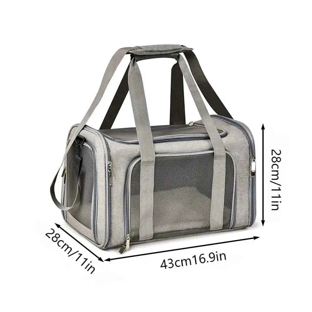 1PC Cat, Dog Carrier for Small Medium Cats Puppies up to 15 Lbs, Collapsible Travel Puppy Carrier
