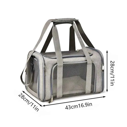 1PC Cat, Dog Carrier for Small Medium Cats Puppies up to 15 Lbs, Collapsible Travel Puppy Carrier