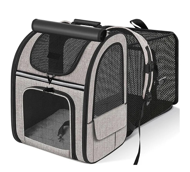 Cat Carrier Backpacks Expandable Cat Backpack with Shade Cover, Breathable Mesh Pet Carrier Backpack Bag for Travel Hiking Campi - Play Paws Toys