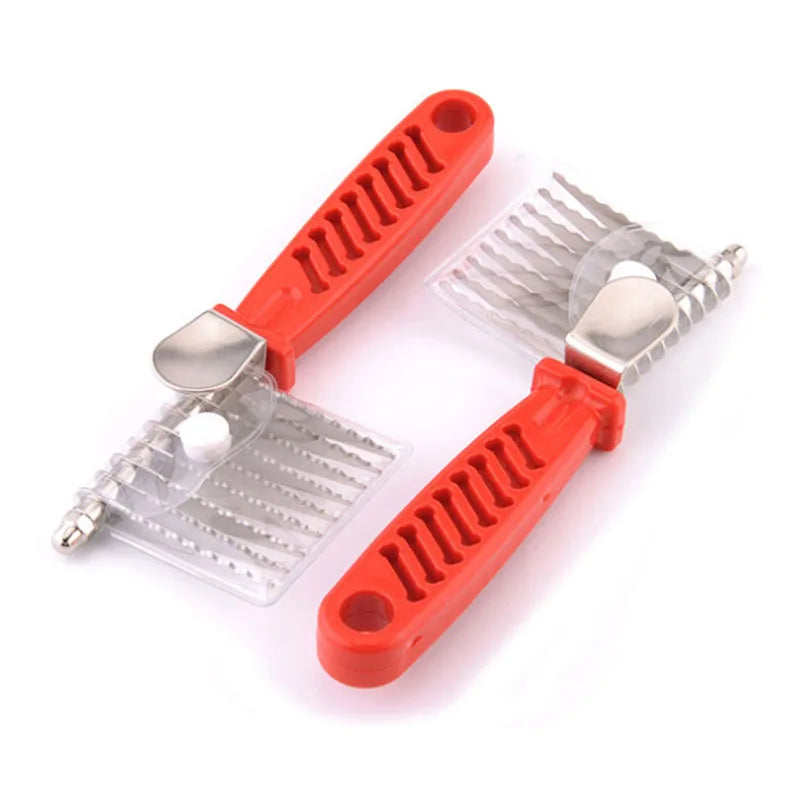 Pet Open Knot Comb Dematting Razor Rake Brush Dog Comb Grooming Tools Removes Knots Matted Fur & Tangles Gently For Dogs & Cats