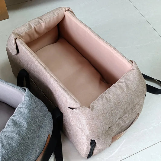 Portable Car Safety Pet Seat For medium/Small Dogs Cat Travel Central Control Cat DogBed Transport Dog Carrier Protector DogBags - Play Paws Toys