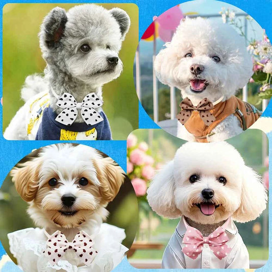50pcs Dog Bow Tie Cute Fashion Dog Grooming For Small Dog Cat Bowties Neckties Dogs Pets Grooming Accessories For Small Dogs