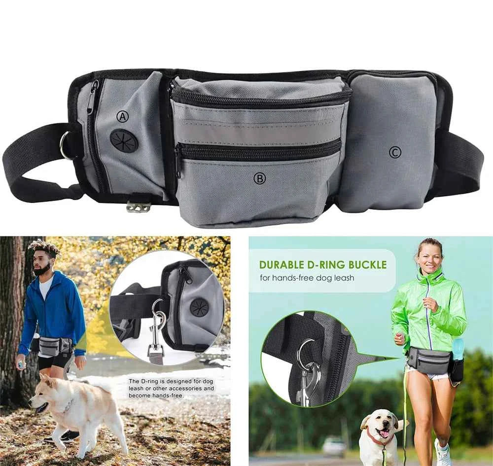 Pet DogTraining Waist Bag Snack Bag Multi-functional Dog Outdoor Walking Feeding Bag Portable Belt Accompanying Dogs Treat Pouch