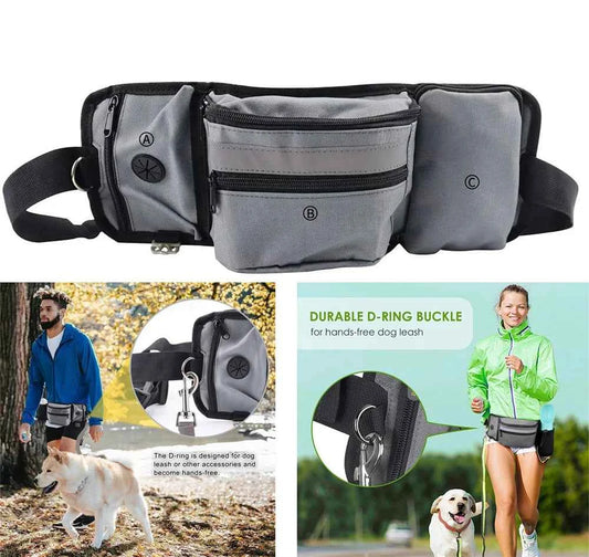 Pet DogTraining Waist Bag Snack Bag Multi-functional Dog Outdoor Walking Feeding Bag Portable Belt Accompanying Dogs Treat Pouch