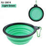 1PC 350ml Soft Silicone Pet Dog Bowl Folding Travel For Portable Collapsible Food Water Feeding Hanging Storage Odorless