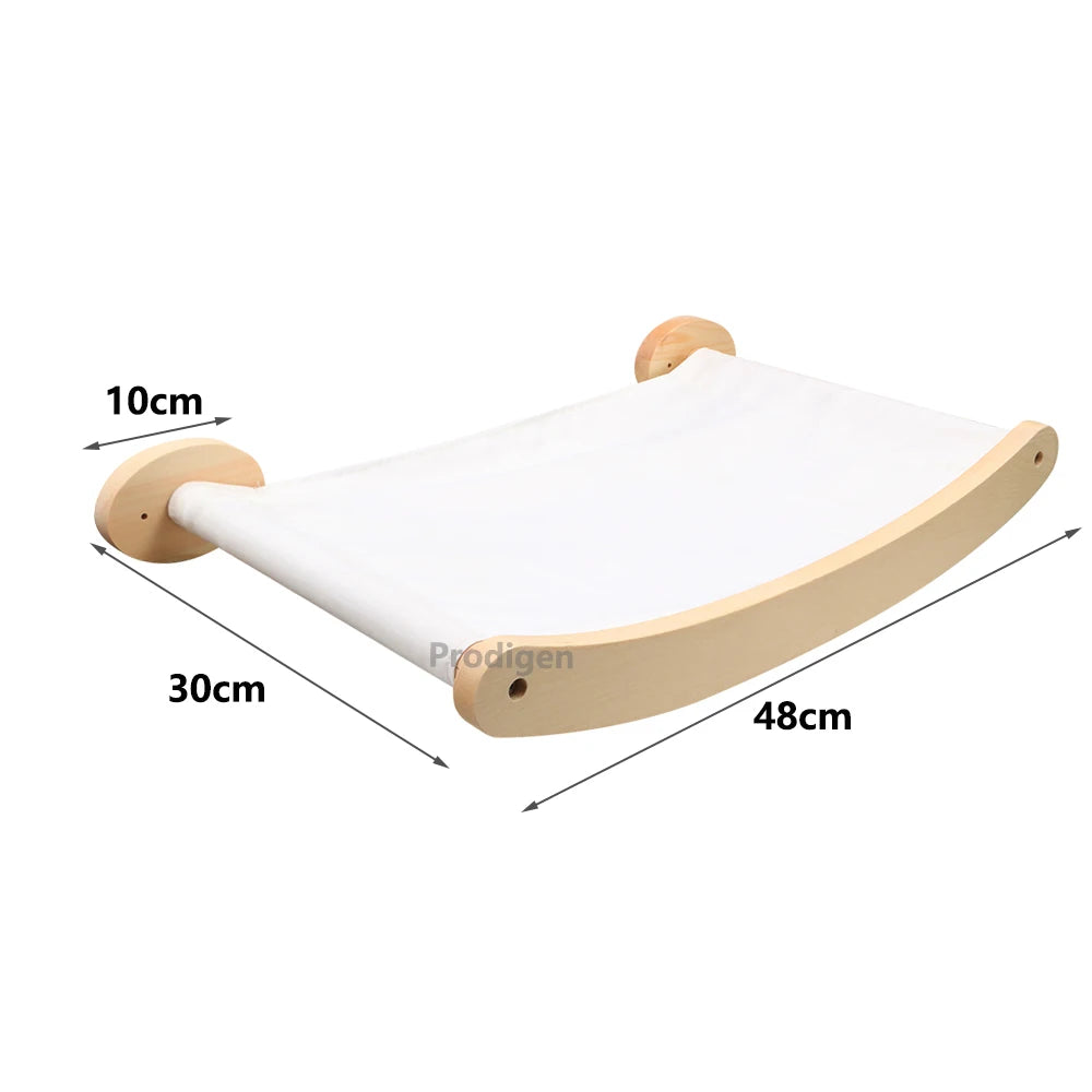 Cat Wall Climbing Shelf Steps Ladder Scratching Post Scratcher Bed Hiding House for Cats Tree Tower Pet Furniture Accessories - Play Paws Toys