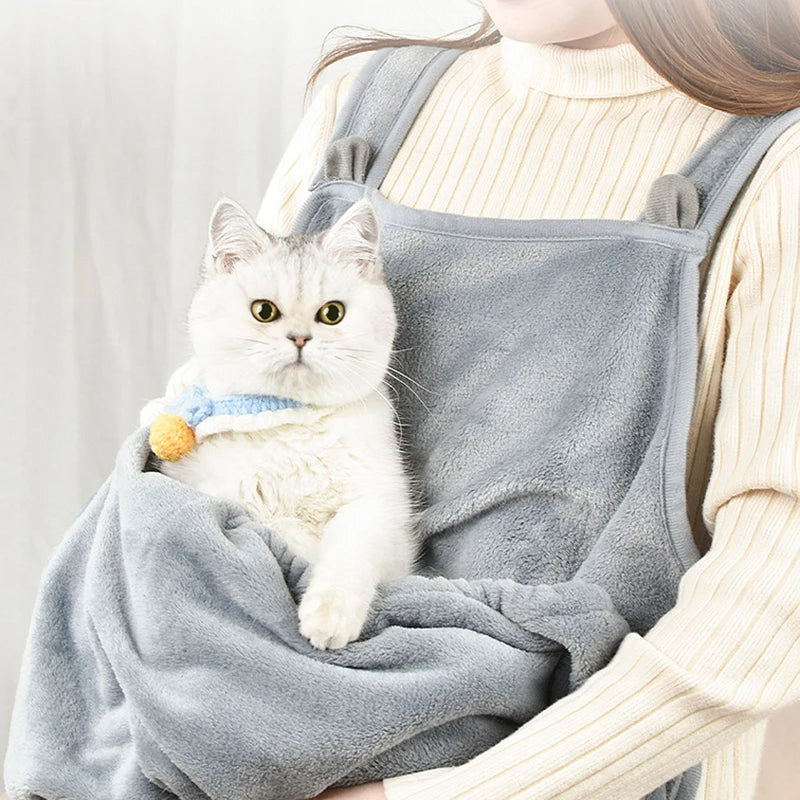 Petting Pet Travel Sleep Bag Cat Carrier Pouch Dog Puppy Bag Plush Outdoor Shoulder Bag Comfort Transport Bag for Cats Apron - Play Paws Toys
