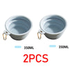 350ML Folding Dog Dish Collapsible Pet Bowl Water for Dog Drinking Bowl Cat Water Bowl Drinking Fountains for Dogs