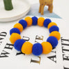 Pet Dog Bow Tie Rainbow Flower Hair Ball Necklace Cat Collar Pet Dog Cat Bowties Neckties Dog Grooming Accessories