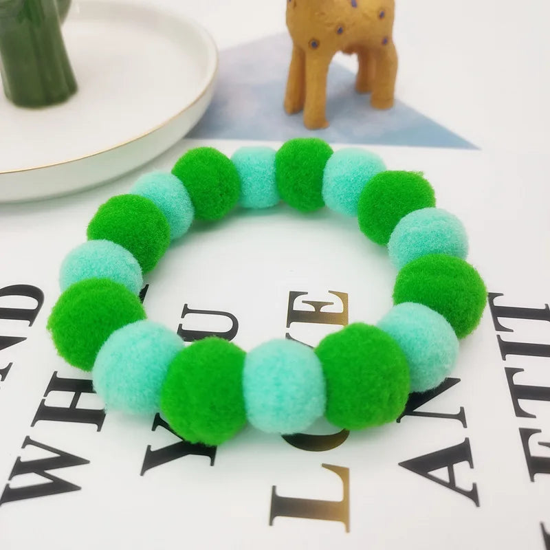 Pet Dog Bow Tie Rainbow Flower Hair Ball Necklace Cat Collar Pet Dog Cat Bowties Neckties Dog Grooming Accessories