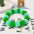 Pet Dog Bow Tie Rainbow Flower Hair Ball Necklace Cat Collar Pet Dog Cat Bowties Neckties Dog Grooming Accessories