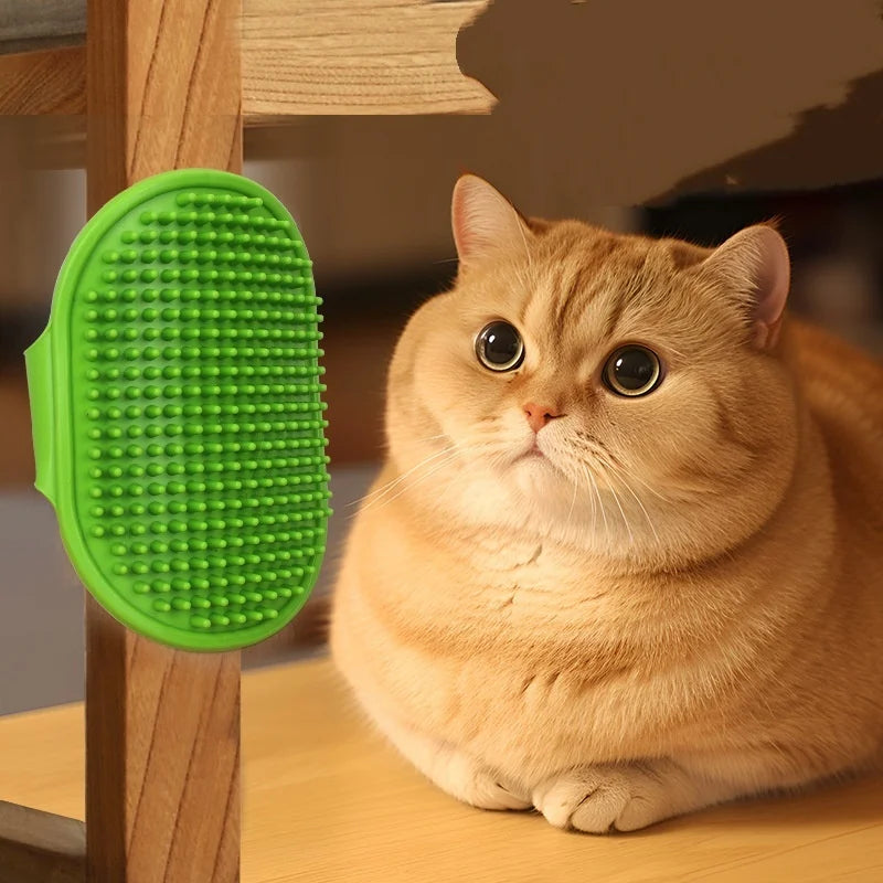 Soft Rubber Pet Bath Brush Comb - Cat Dog Grooming Massage Glove Fur Removal Tool for Cats and Dogs Pet Bathing Supplies