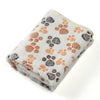 Warm Pet Cat Blanket Autumn Winter Cozy Thicken Fleece Kitten Footprint Bed Mat for Small Medium Big Cats Dog Chihuahua Supplies - Play Paws Toys