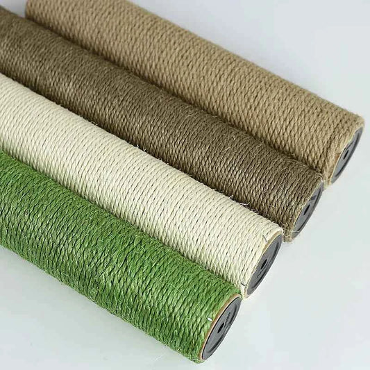 Cat Scratching Post Replacement Sisal Tree Refill Pole with M8 Screw Sisal Scratch Post Replacement Parts and Extension Post