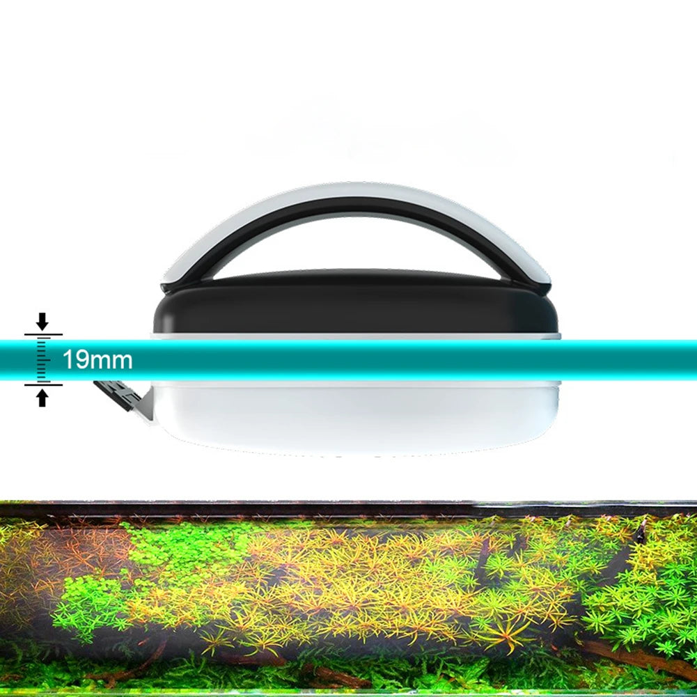 Aquarium Magnetic Cleaner Magnet Algae Cleaning Tool With Scraper Floating Cleaner Brush For Fish Tank Glass