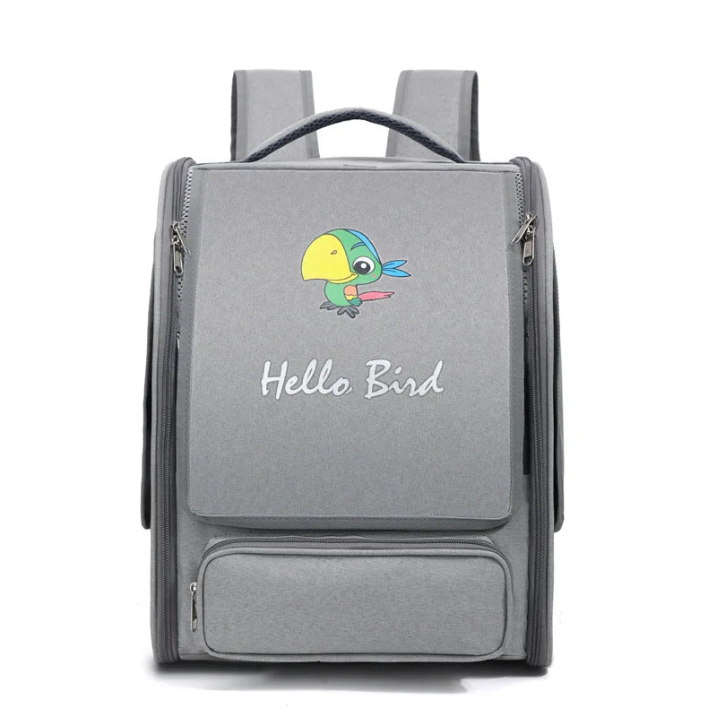 Portable Bird Carrier Bird Backpack Bag with Perch and Tray for Parrots Parakeets Cockatiels Pets Travel Large space Bird Cage