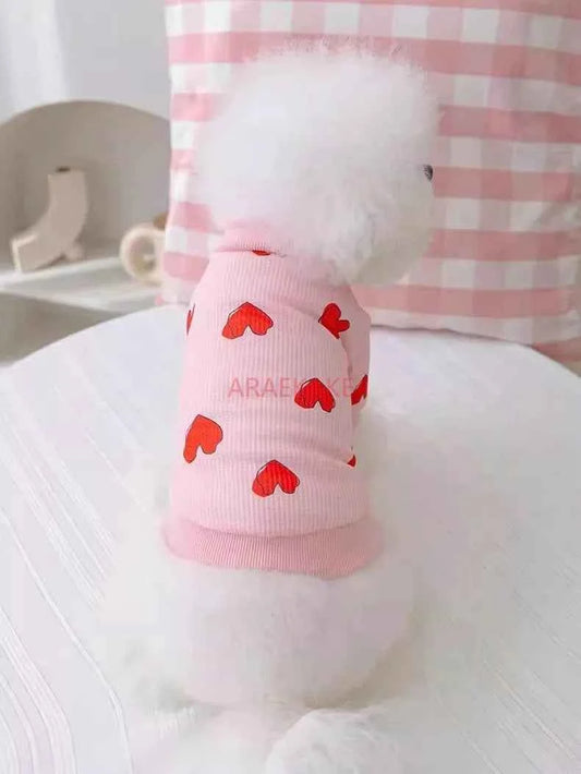 Printed mosquito proof hoodie for small dogs, summer thin clothing for pets, small puppies, spring and summer styles