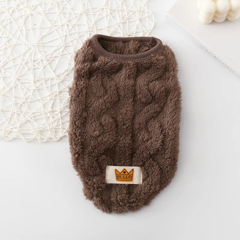 Sweater for Cat Warm Puppy Hoodie Cute Dog Sweaters for Small Dogs Chihuahua Knit Sleeves Puppy Winter Fleece Harness Clothes - Play Paws Toys