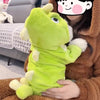 New Small Dinosaur Transforming Dog Clothes Autumn Winter Flannel Warm Teddy Cat Pet Clothes Dog Jumpsuits Rompers