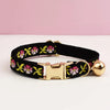 Adjustable Comfortable Cat Collar with Bell Personalized Pet Collar for Cats And Small Dogs metal hardware set cat collar