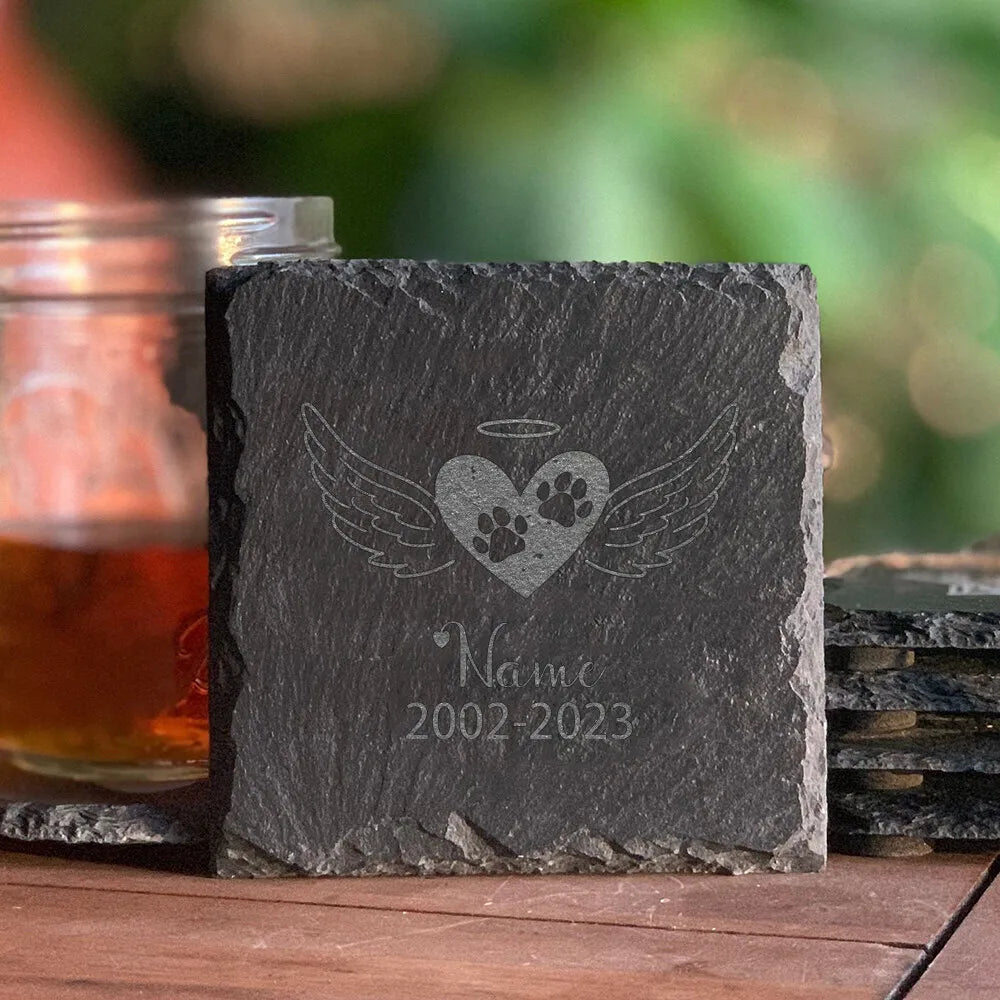 Personalized Pet Memorial Stone Custom Dogs Name of Death Personalized Pet Loss Gifts Dog Grave Marker Plaque Tombstone Custom
