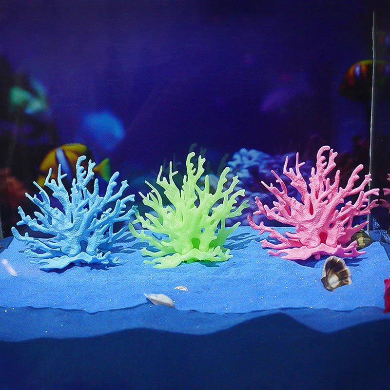 Mini Fish Tank Decorartion Resin Simulation Coral Micro Landscape Fish Tank Starfish Aquarium Decor Ornaments Plants Accessories