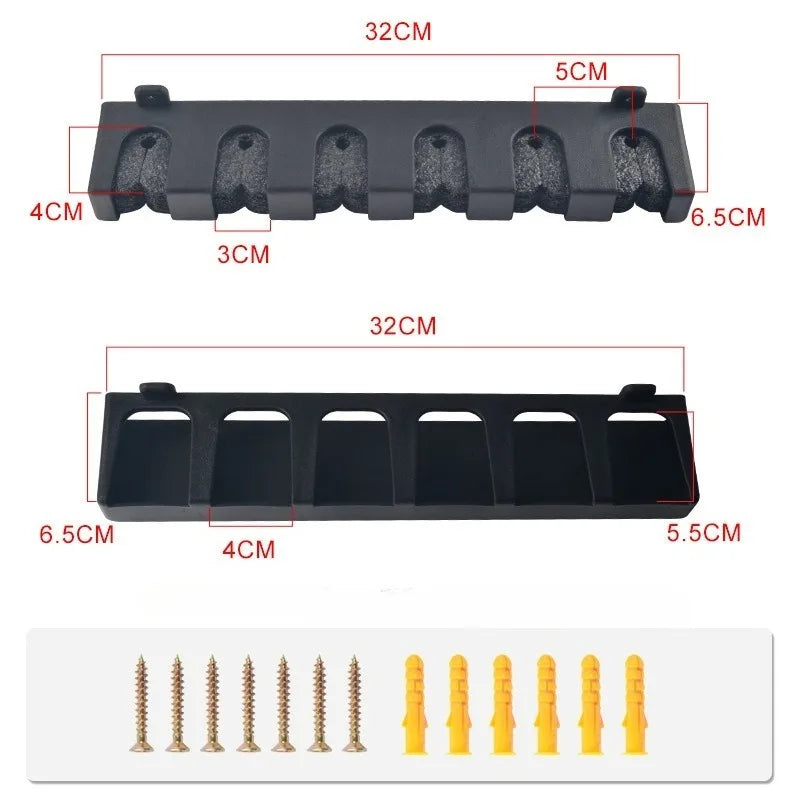 Easy-Install Fishing Rod Bracket Wall Mounted Foam Grip Storage Rack Fishing Tools Rod Holder Fishing Accessories Equipment