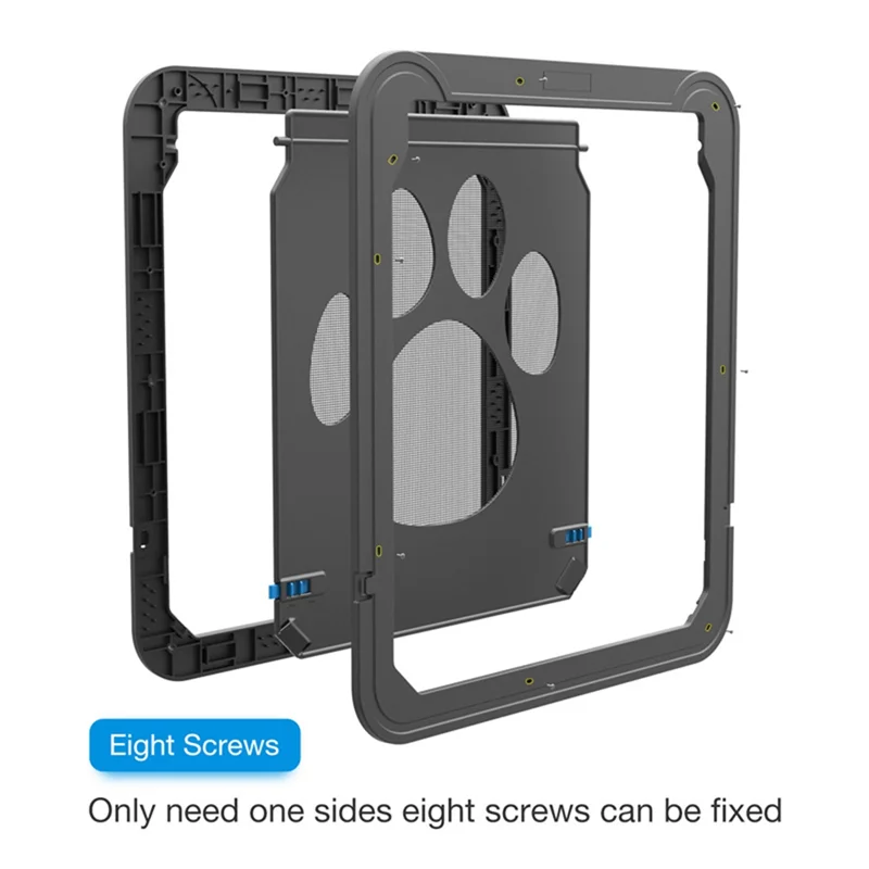 A59T Pet Kitty Dog Door Flap Gate Opener Controlled Entry Electronic Screen Window Protector Wall Mosquito Net(Small:24cmx29cm) - Play Paws Toys