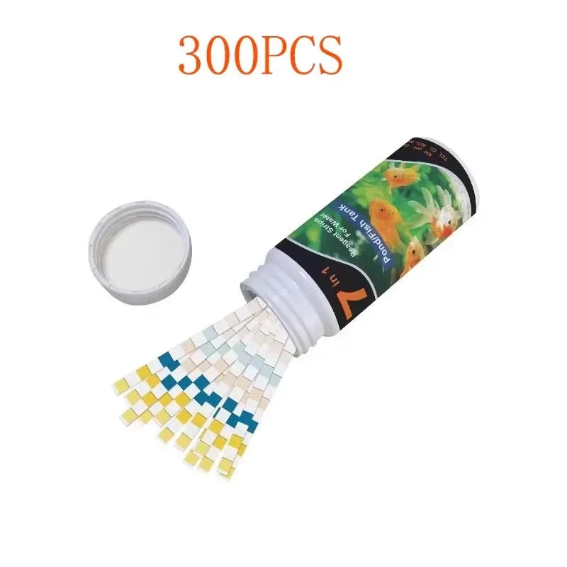 Aquarium Test Strips Freshwater pH Water Quality Test Kit for Fish Tank Ammonia Nitrite Nitrate Testing Swimming Pool