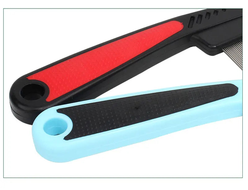 Pet Grooming Comb Durable Long-handled Pet Flea Comb Dog and cat dense tooth comb to remove lice Pet supplies Pet comb