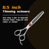 Fenice 6.5/7.0 inch High-end JP440C Alloy Steel Diamond Screw Grooming for Dogs Scissors Shears Kit for Dog Groomers