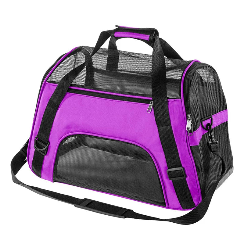 Cat Bags Portable Dog Carrier Bag Mesh Breathable Pet Puppy Travel Bags for Small Dogs Foldable Cats Handbag Bag Transport Bag - Play Paws Toys