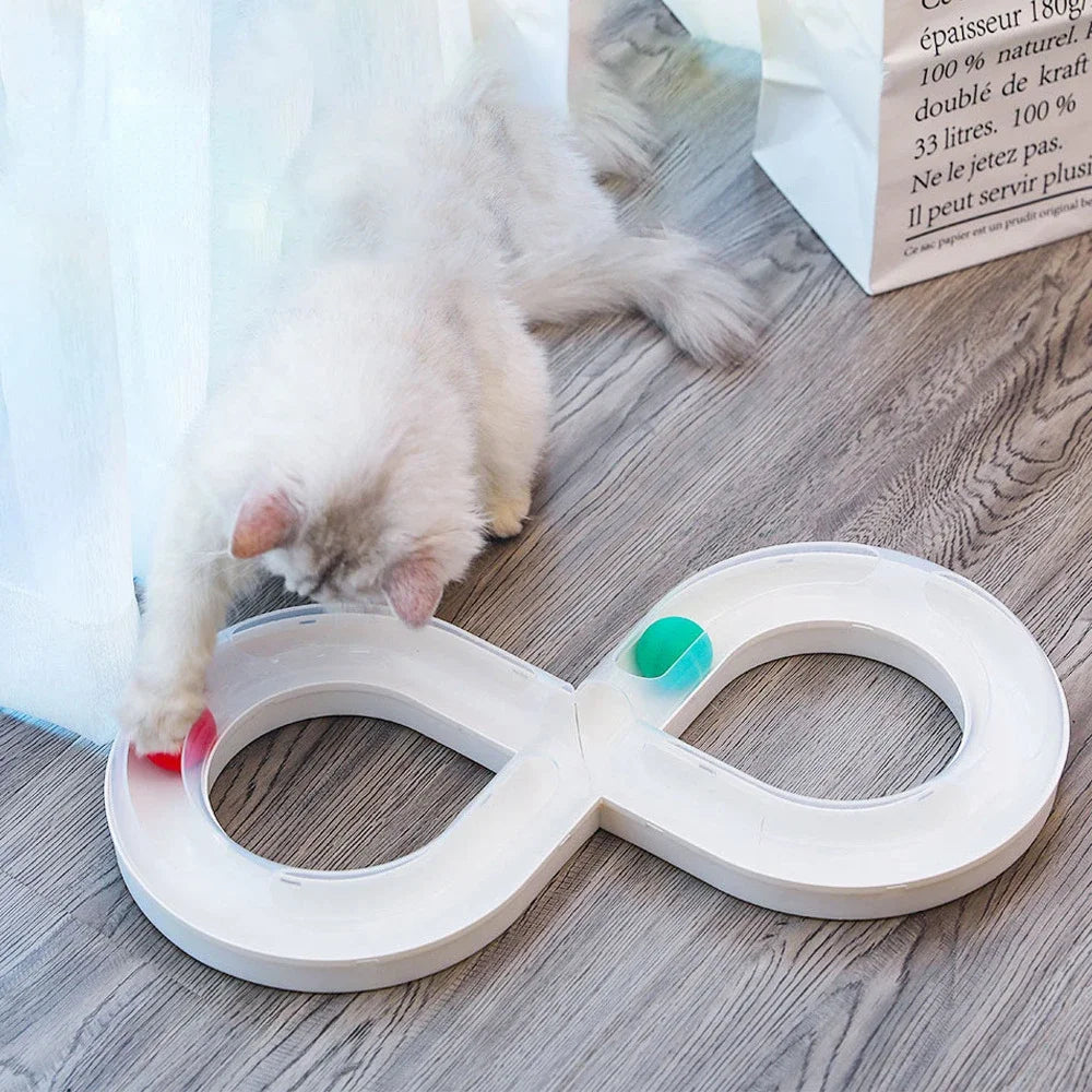 Household Cat Toy Turntable Cat Teasing Set Small Cat Tunnel Sports Stick Supplies Practice Focus Meet Nature Pet  turntable