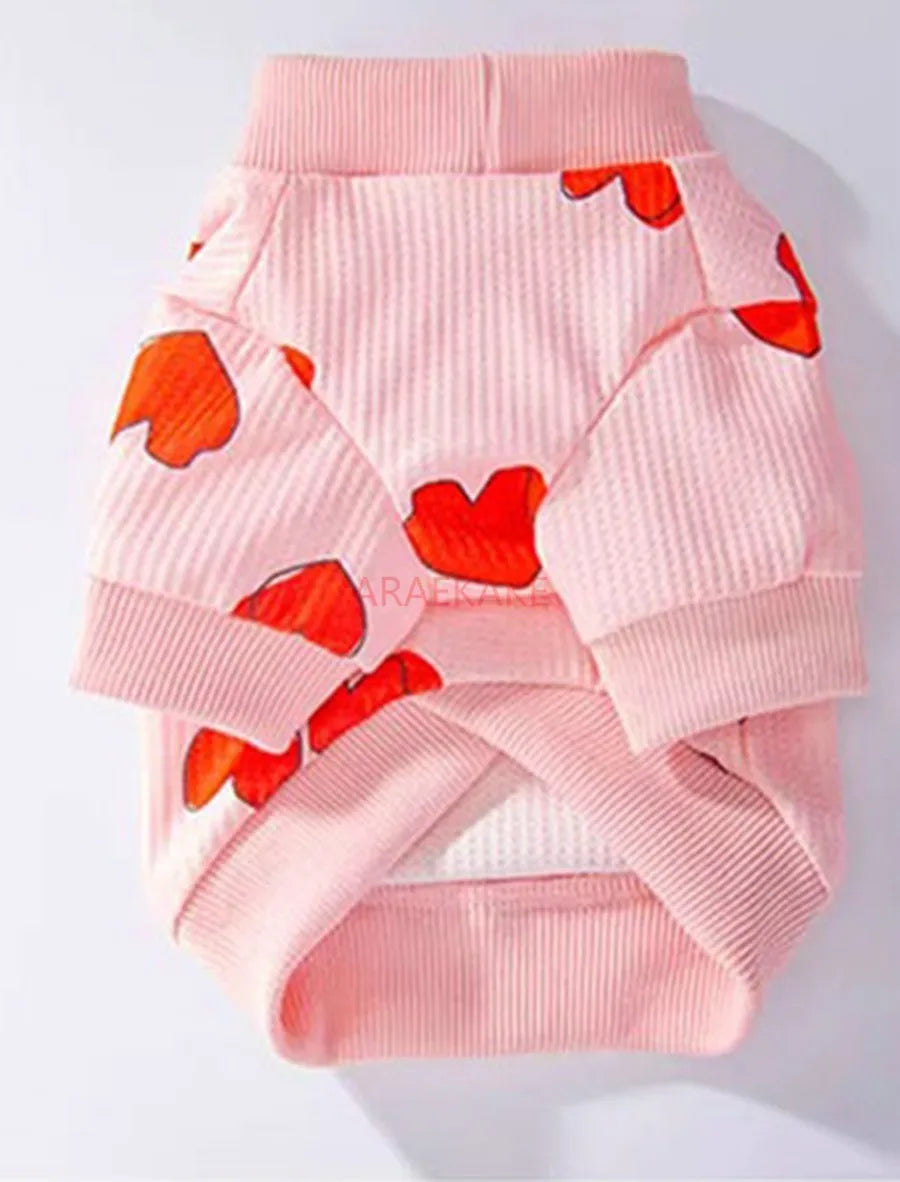 Printed mosquito proof hoodie for small dogs, summer thin clothing for pets, small puppies, spring and summer styles