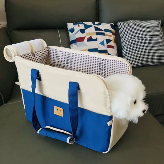 Dog Car Seat Dog Booster Car Seat Cat Carrier Bag Cat Bed for Small Dogs Cats Pet Car Seat with Pad and Straps for Dogs Cats - Play Paws Toys
