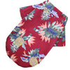 Summer Dog Clothes Coconut Tree Pineapple Flower Print Dog Cat Shirt Short Sleeve Fashion Beach Hawaiian Style Clothes For Pets