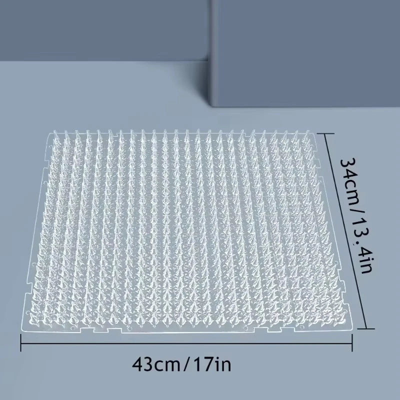 With Prickle Strips Spikes Straps Keep Cat Dog Away Digging Climbing Pet Supply Pad Anti-Cat Dog Mat Protect Plant