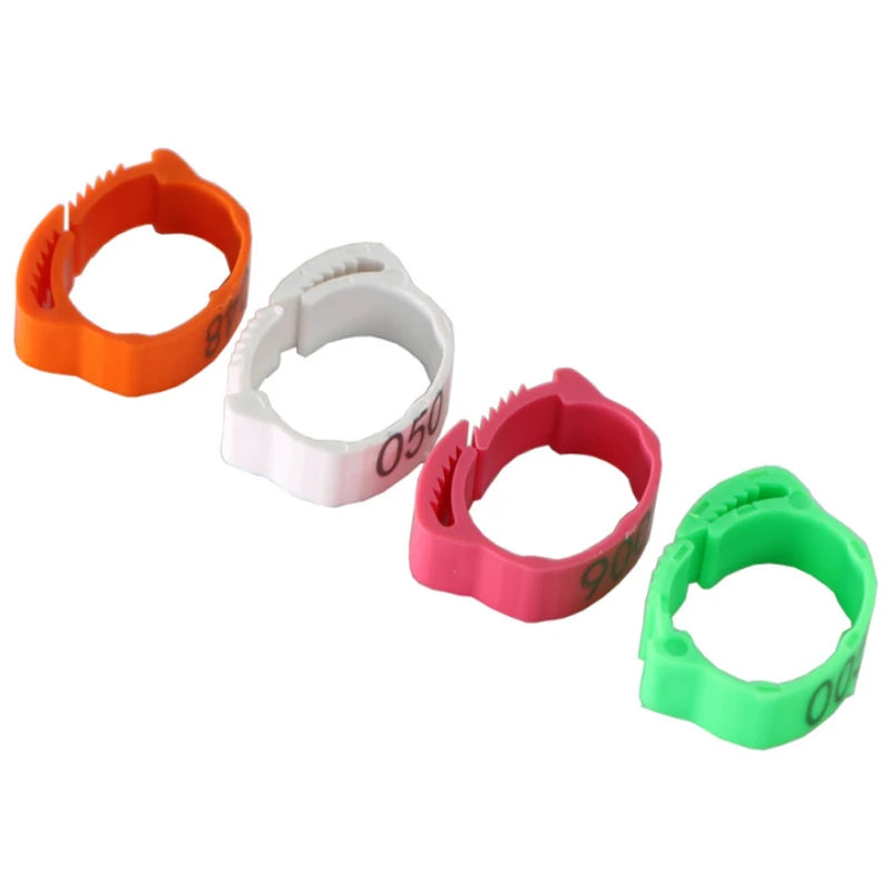 Adjustable Ratchet Foot Rings for Poultry (25/100pc)