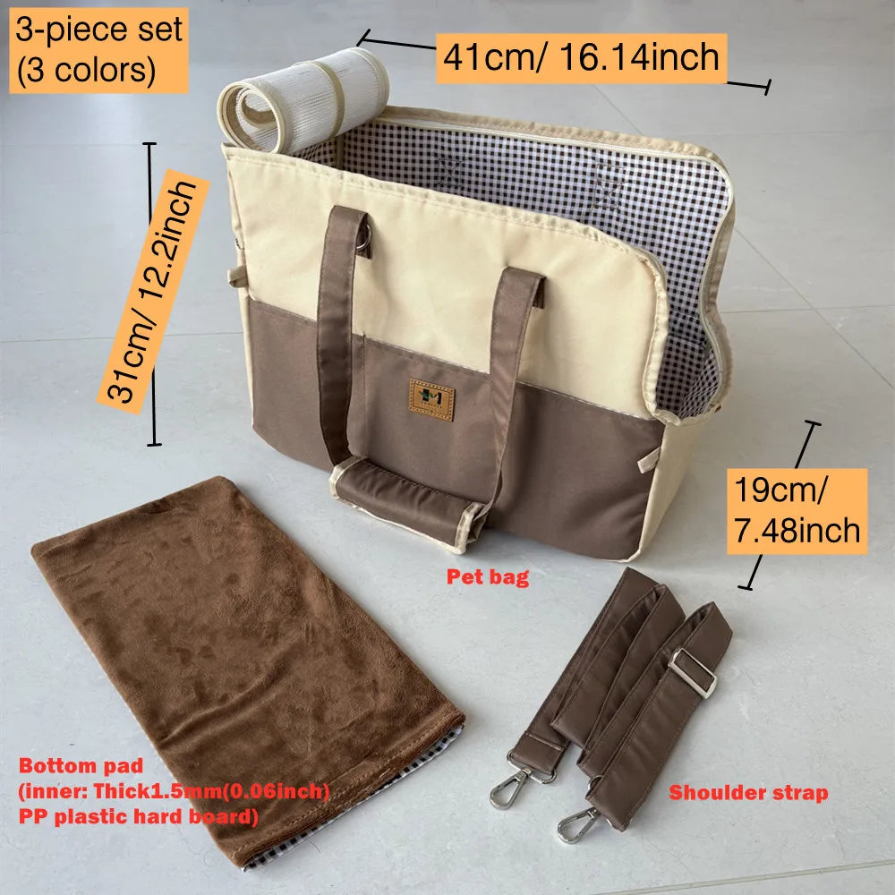Dog Car Seat Dog Booster Car Seat Cat Carrier Bag Cat Bed for Small Dogs Cats Pet Car Seat with Pad and Straps for Dogs Cats - Play Paws Toys