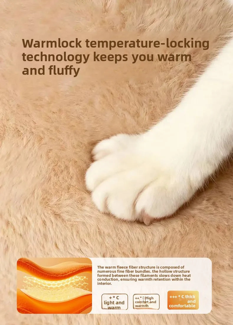 Cat nest autumn and winter pet nest cat house cat bed house nest thickened warm cat sleeping cradle nest kitten kennel - Play Paws Toys