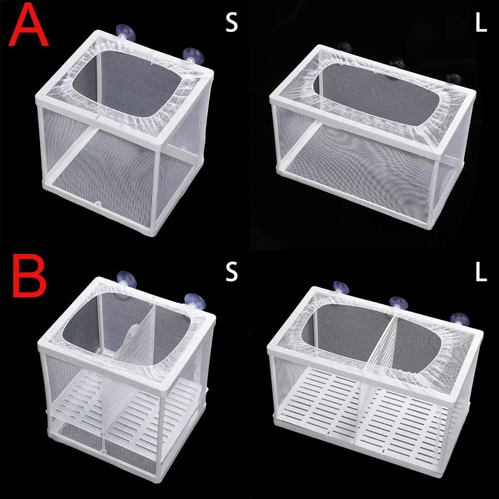 Aquarium Fish Breeding Isolation Mesh Box Net Fish Incubator Breeder Hatchery Fish Tank Isolation Box