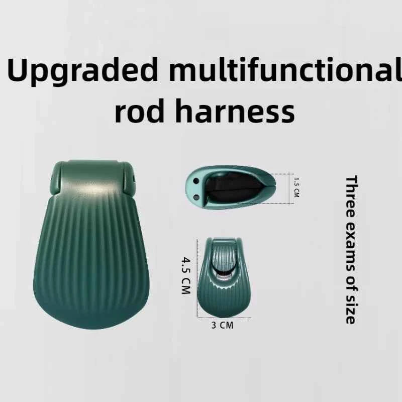 Portable Fishing Pole Holder Compact Fishing Rod Fixer Wall Mounted Strap Multifunctional Rod Holder Durable Retaining Clip