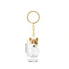 Dog Hair Storage Cute Pendant Keychain Bag Pendant Couple Car Key Chains Jewelry Souvenir Collection Gift Decoration Accessories