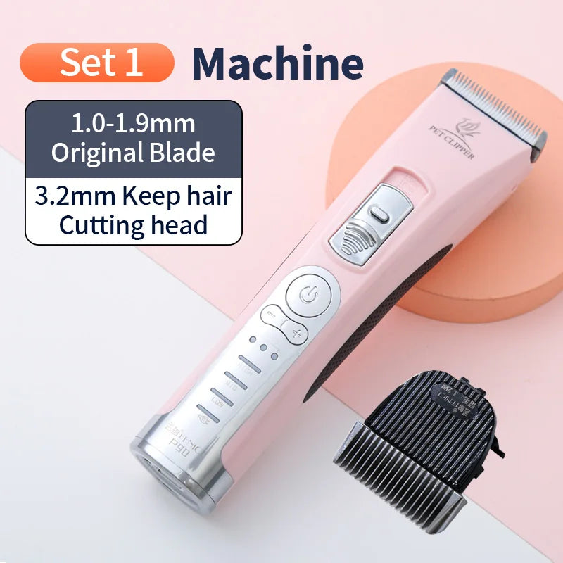 Fenice Clipper Dogs Professional LCD Screen Pet Cat Clippers Electrical Grooming Trimmer Rechargeable Haircut Machine Animals