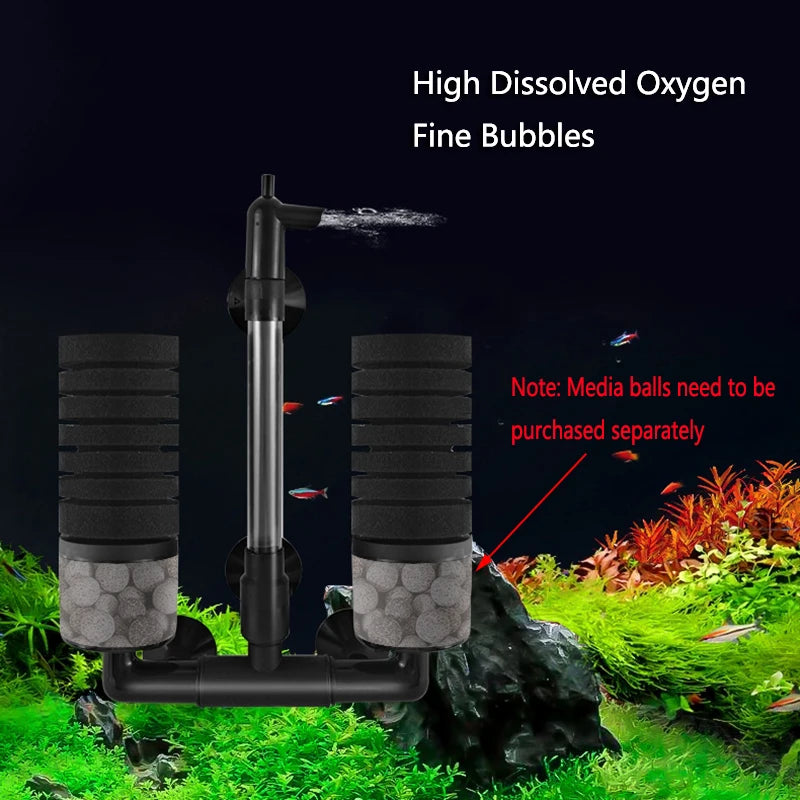 Black Aquarium Filter for Aquarium Fish Tank Air Pump Skimmer Biochemical Sponge Filter Aquarium Bio Filters Filtro Aquario