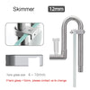 AQUAPRO Mini Skimmer Stainless Steel Inlet Outlet Pipes Inflow Outflow Shrimp Water Filter Aquarium Fish Tanks Accessories