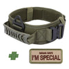 Classic Adjustable Dog Collar, Reflective Training Military Dog Collar, Nylon Heavy Duty Tactical Dog Collar, German Shepherd
