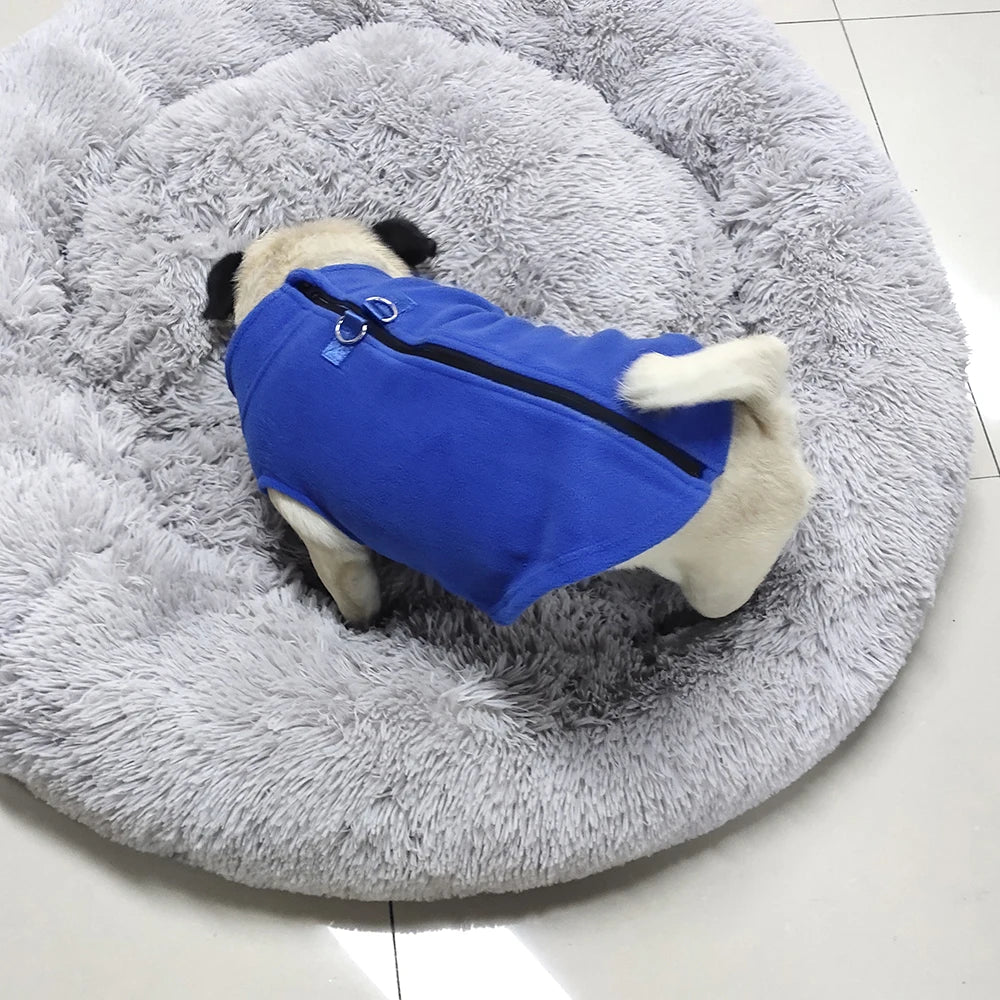Winter Dog Clothes Soft Fleece Chihuahua Jacket French Bulldog Coat for Small Medium Dog Cat Warm Vest Puppy Pug Pet Apparel