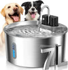 7L Stainless Steel Wireless Recharging Sensor Cat Water Fountain Auto Drinking Fountain For Cats Dog Drinker Pet Dispenser Bowl
